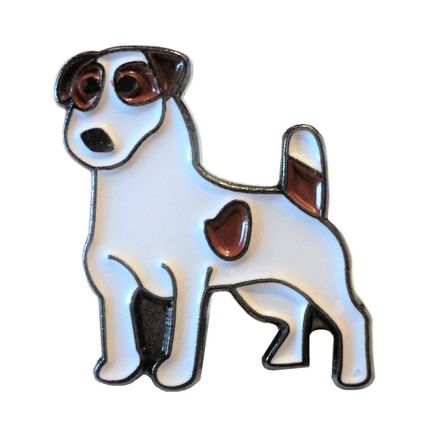 Jack Russell Terrier Dog Metal Enamel Pin Badge 20mm NEW
