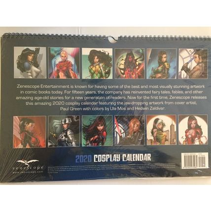 Zenescope Sexy 2020 Cosplay Calendar 11" x 17"