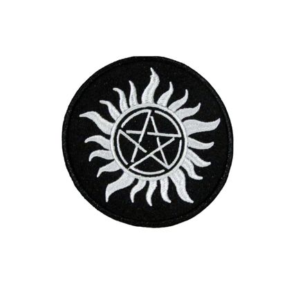 Anti-Possession Witch Wiccan Iron On Patch Patches Sew Embroidered Badge P122