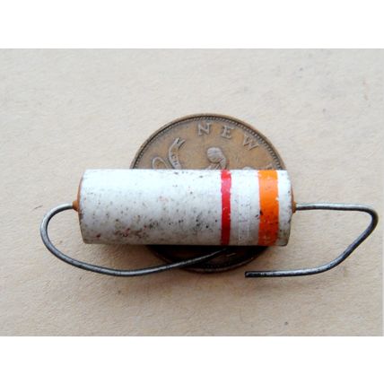 3.9KΩ Carbon Ceramic Erie 5 Watt Resistors x5. New Old Stock. For Valve Amp