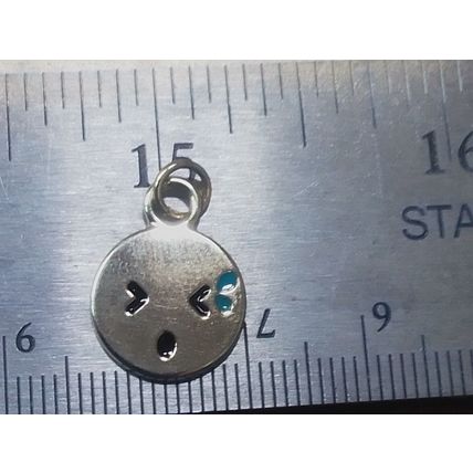 Smiley Face Charms Gold Emoji Pendants, Charms 1.65 each free shipping