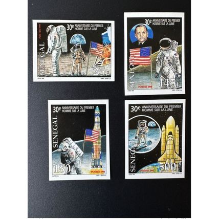 Sénégal 1999 ND Mi. 1803 - 1806 premier Homme Lune Moon Mond Apollo 11 Espace