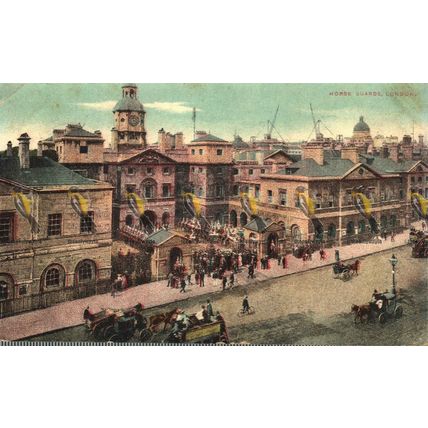 Horse Guards, London, Postcard, 1906