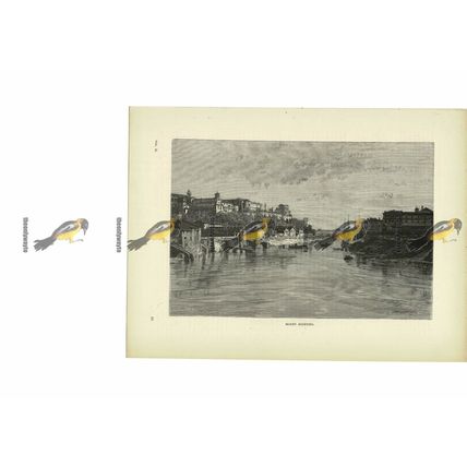 Mount Aventino, Rome, Italy, Book Illustration (Print), c1880