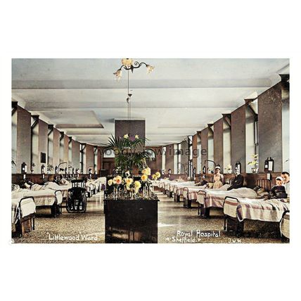 ptc3756 - Yorks - Early Littlewood Ward, Royal Hospital in Sheffield - print 6x4