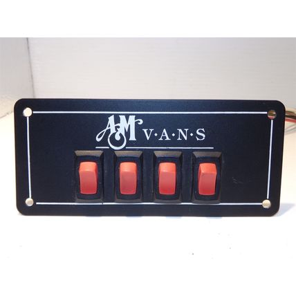 A & M Vans 4 Switch Panel Ford High Top Conversion