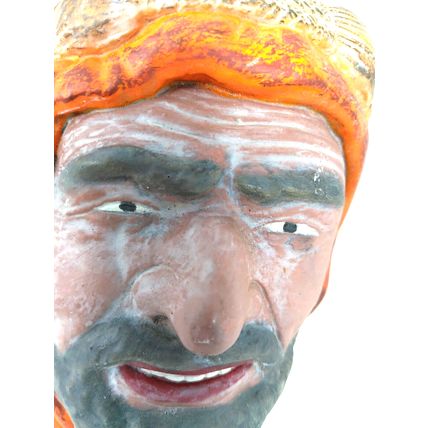 Middle Eastern/Syrian/Arabian Man w/ Beard/ Wall hang - Bossons Type Chalkware