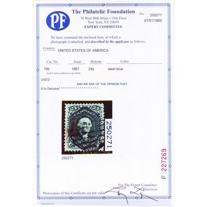 70b, Used VF Steel Blue Shade - Sound With PFC Certificate - Stuart Katz