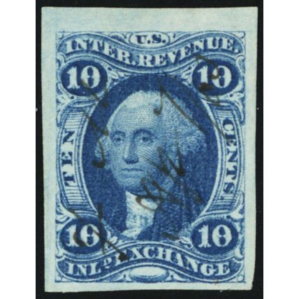 R36a, Used 10¢ VF/XF GEM - Inland Exchange Revenue Stamp - Stuart Katz
