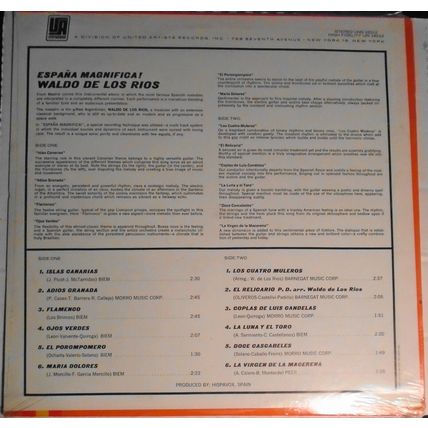 SEALED Espana Magnifica A Sound from Spectacular Spain, LP by Waldo De Los Rios