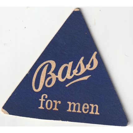 BEER MAT - BASS BREWERY - BASS FOR MEN - (Cat No 036) - (1957)
