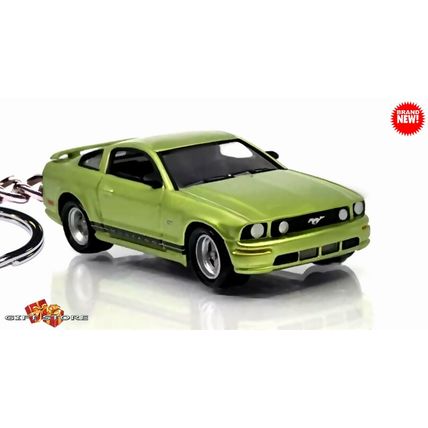 RARE KEYCHAIN LIME GREEN FORD MUSTANG