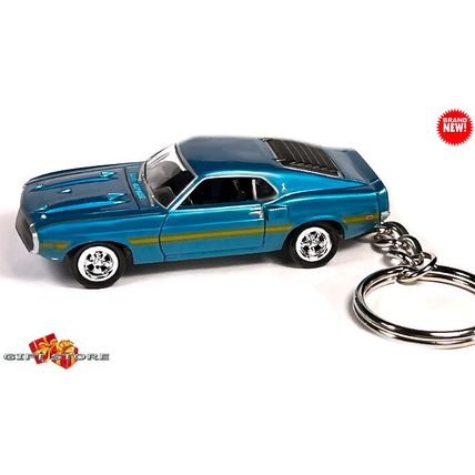 VERY RARE KEYCHAIN TURQUOISE 69 FORD MUSTANG SHELBY GT350 ❤️GREAT GIFT❤️