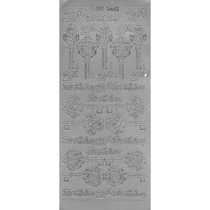 Peel Off Sticker Sheet. 21st Birthday. Cardmaking Scrapbooking Crafts