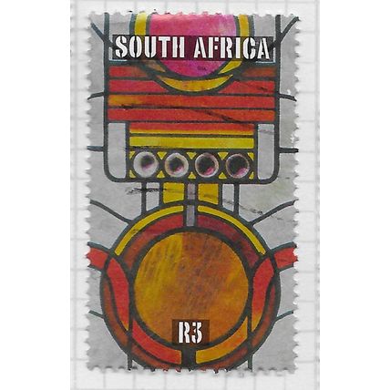 AFRICA SOUTH 2002 R3 3R BANANA SOCKETS CIRCUIT ELECTRONIC CHRISTMAS USED
