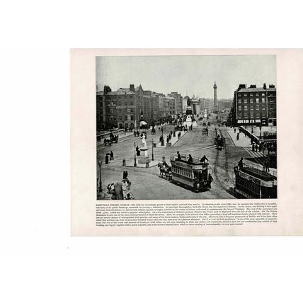 Sackville Street, Dublin, Ireland, Book Illustration (Print), 1899