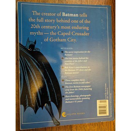 Bob Kane BATMAN AND ME autobiography DC Comics history Marvel 1990 Golden Age