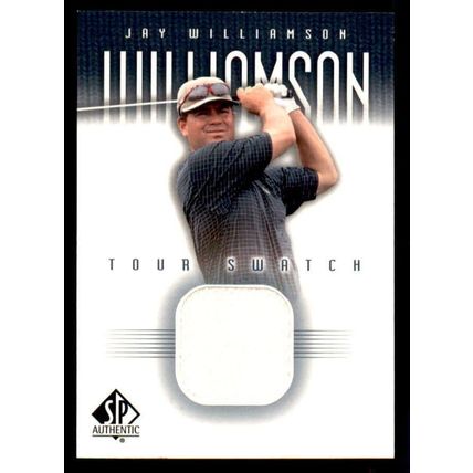 Jay Williamson Upper Deck Worn Tour Swatch Shirt Golf Rare Card