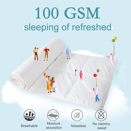 YOUR MOON Summer Lightweight Wool Comforter - Breathable & Thin Duvet Insert for