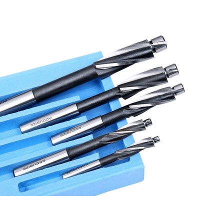 Accusize Industrial Tools 7 Pc Metric Hss Solid Capscrew Counterbore Set, 3 Flut