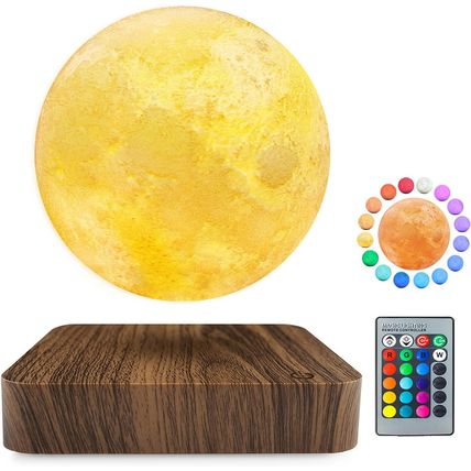 Flagest Floating Moon Lamp 16 Colors Adjustable Brightness Levitating Moon Lamp
