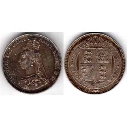 Great Britain. Victoria. Shilling 1887. dy23578