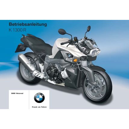 BMW K1300R BETRIEBSANLEITUNG 2009/2010 MOTORRAD 167 SEITE DEUTSCH