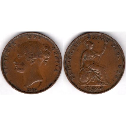 Great Britain. Victoria. Penny 1853. dy21733