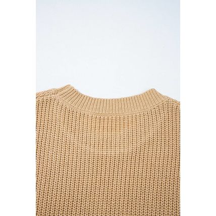 Parchment Sequin Horse Graphic Lightweight Knitted Sweater Vest