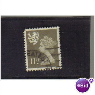 1971 GB WALES 11 1/2P DRAB F/U SG W35