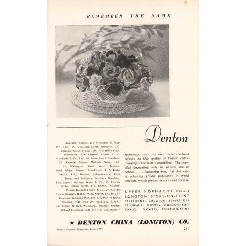 denton china company 1953 remember english craftsmanship vintage ad