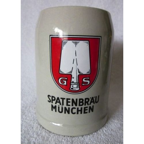 Spatenbrau Munchen 0.5 L Stoneware Beer Mug Stein Wick-Werke German