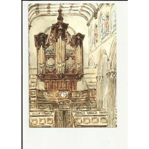 LONDON St Andrew Undershaft Organ Art Postcard