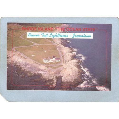 Rhode Island Jamestown Lighthouse Postcard Beaver Tail Lighthouse~886
