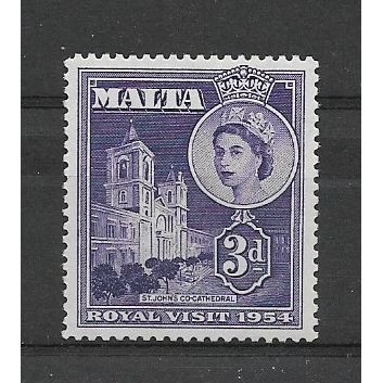 Malta.1954 Royal Visit stamp.Mounted Mint.Dec19