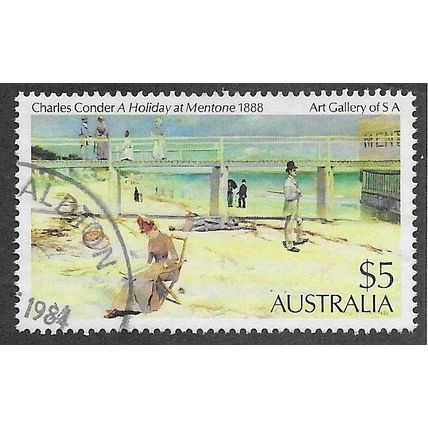AUS 1981 $5.00 'A HOLIDAY AT MENTONE' FINE USED (EBID68-031)