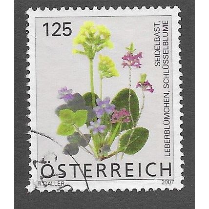 AUT 2007 125c 'FLORA DEFINITIVES ' FINE USED (EBID73-274)