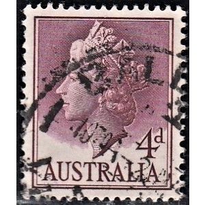 AUSTRALIA, 1957 4d QEII, SG 294 (Scott # 294), used