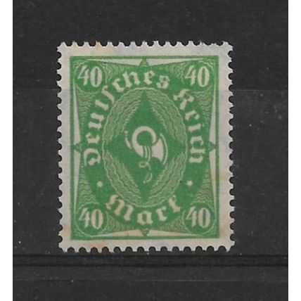 Germany.SG216 40m Posthorn (Green).Mounted Mint.Nov21