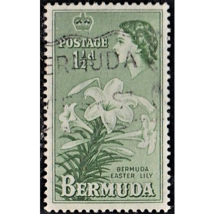 Bermuda, 1953-58 Easter Lilies, SG 137 (Scott #145), used