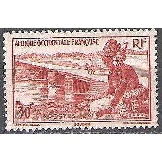 Afrique Occidentale Française 1947 Michel 35 Neuf * Cote (2001) 0.30 € Pont