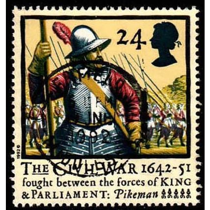 Great Britain 1992 Civil War 24p Used Stamp