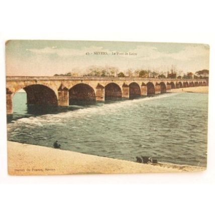 vintage postcard Nevers, Le Pont de Loire