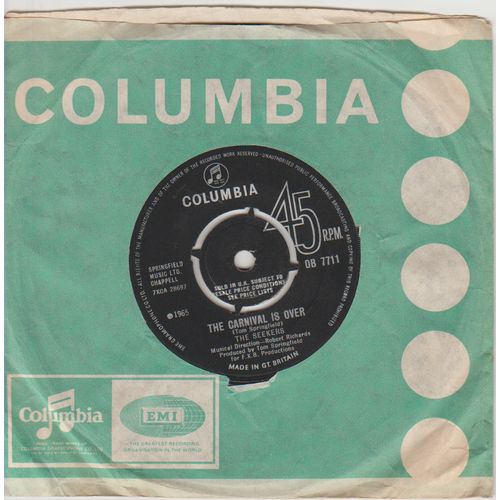 The Carnival is Over 1965 The Seekers on Columbia label