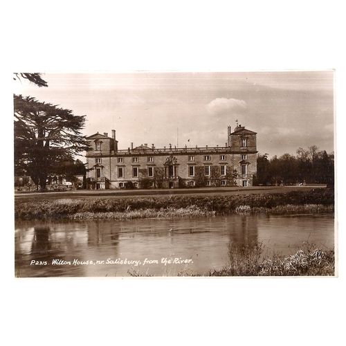 WILTON HOUSE nr. SALISBURY, wiltshire unused vintage postcard by Sweetman #