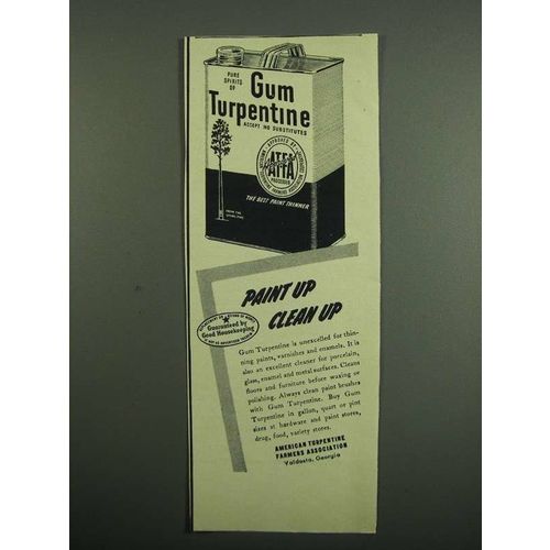 1950 American Turpentine Farmers ATFA Gum Turpentine Ad