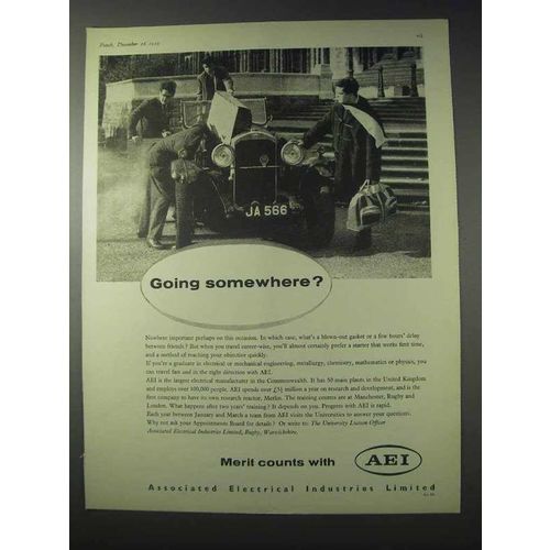 1959 Associated Electrical Industries Limited Ad