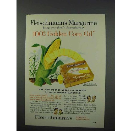 1961 Fleischmann's Corn Oil Margarine Ad