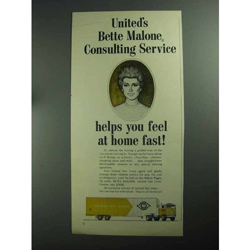 1968 United Van Lines Ad - Bette Malone Consulting