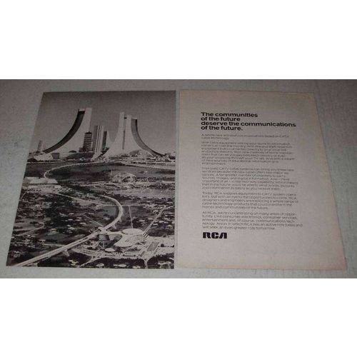1973 RCA CATV Cable Technology Ad - Future